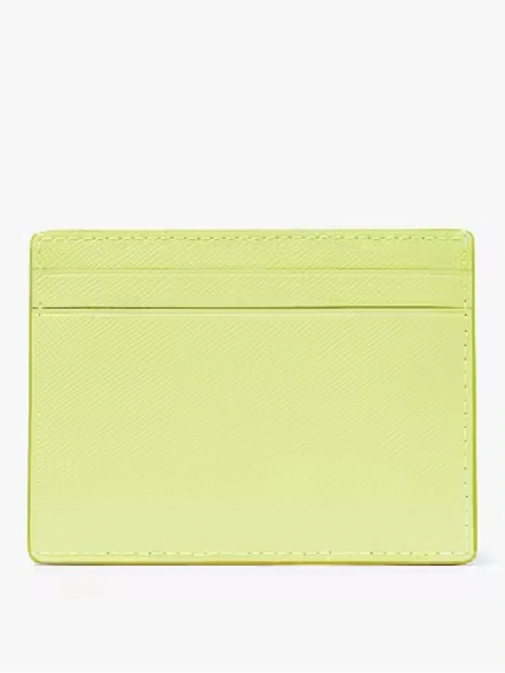 kate spade Lime Green Madison Small Slim Card Case NWT